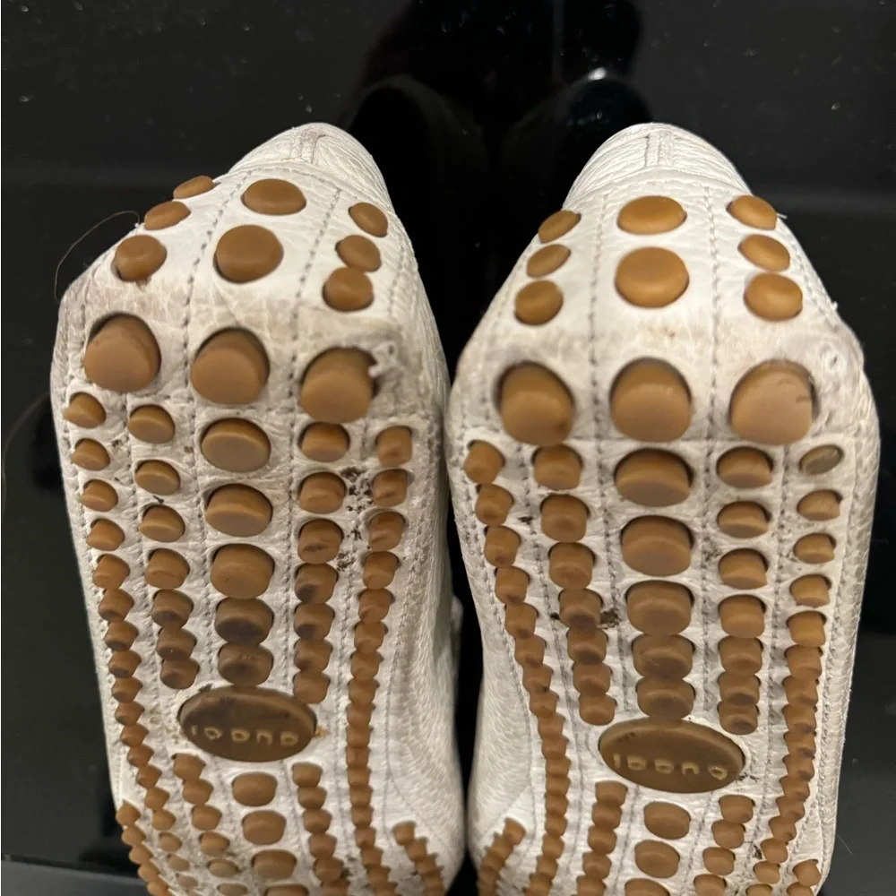 Gucci Leather Driving Shoes in White - Men’s (8.5) - Picture 11 of 13